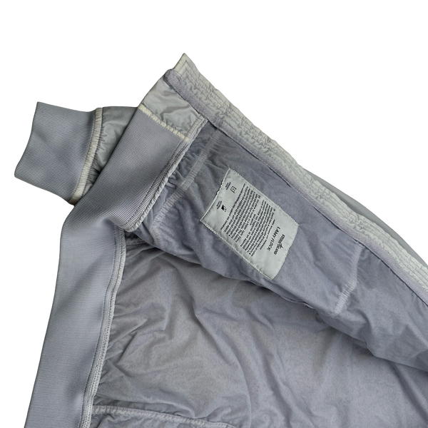 Stone Island 2018 Ice White Lamy Flock Hooded Jacket - Small
