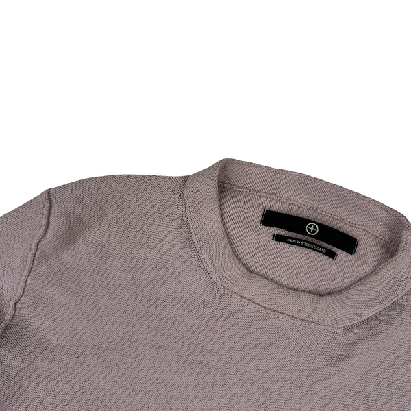Stone Island 2006 Denims Light Pink Cotton Knit Jumper - Medium