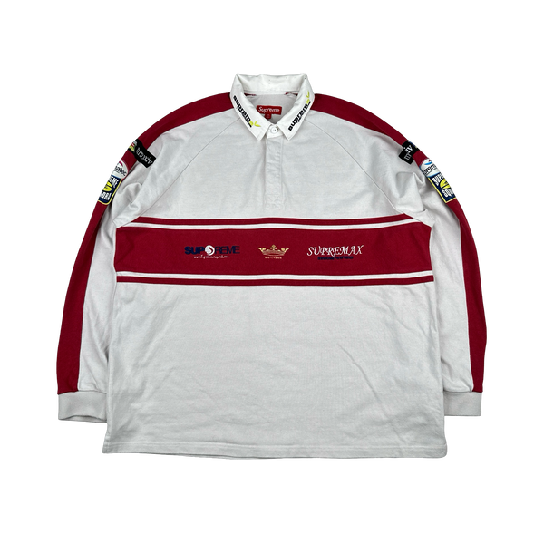 Supreme World Famous Spellout no.6 Rugby Polo Shirt - XXL