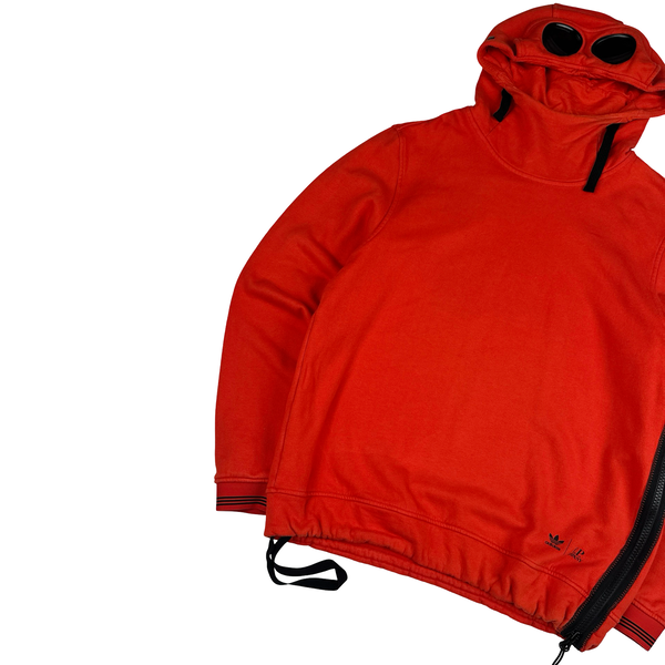 Adidas X CP Company Red Spellout Pull Over Hoodie - Medium