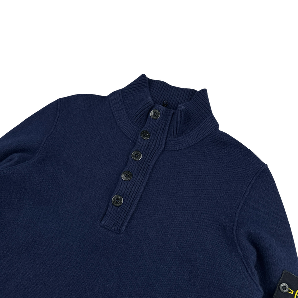 Stone Island 2016  Navy Wool Pullover Jumper - Medium