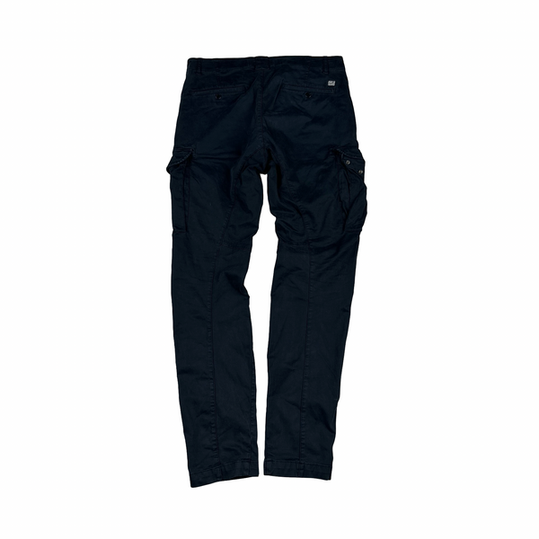 CP Company Navy Stretch Ergonomic Fit Cargo Trousers - Small
