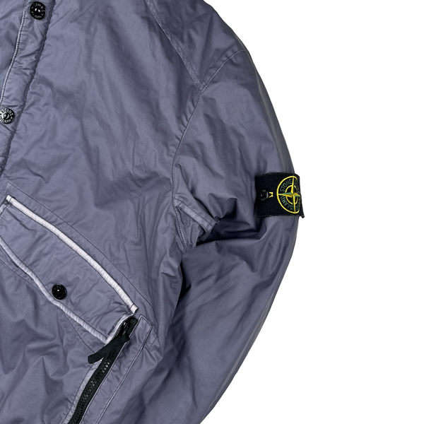 Stone Island 2015 Lavender Purple Mussola Gommata Quilted Jacket - XXL