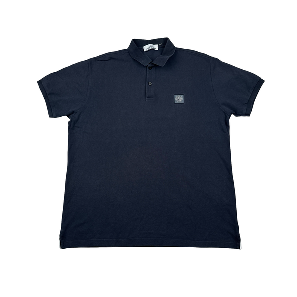 Stone Island 2020 Navy Short Sleeve Polo - XXL