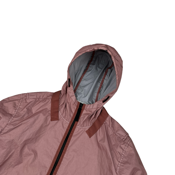 Stone Island 2021 Pink Membrana TC 3L Rain Jacket - Medium