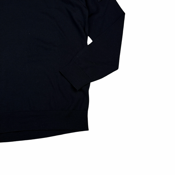 Stone Island 2024 Black Wool High Neck Knit Jumper - XL