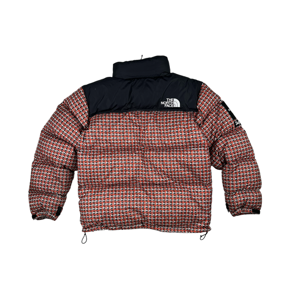 North Face X Supreme 2021 Red Studded Nupste 700 Down Fill Jacket - Medium