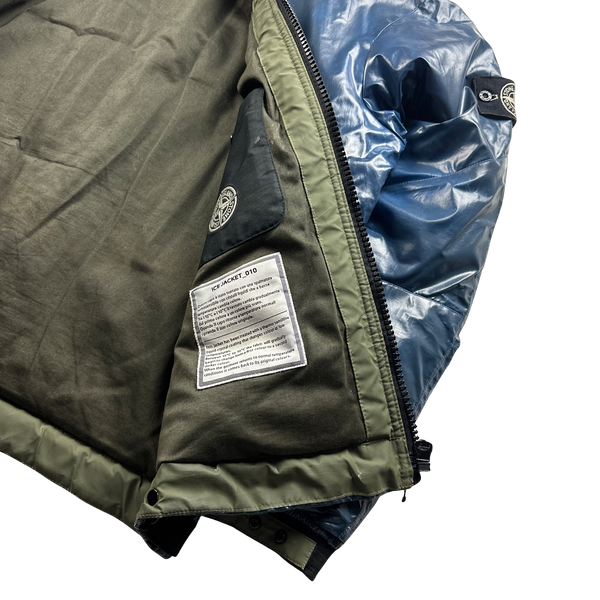Stone Island 2009 Blue Colour Changing Ice Jacket - XL
