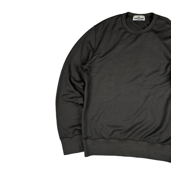 Stone Island 2011 Grey Cotton Crewneck Sweatshirt - Large