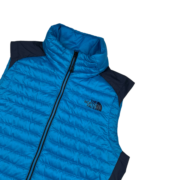 North Face 800 Blue Down Filled/Nylon Puffer Gilet - Small