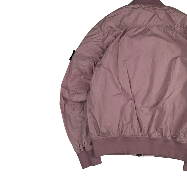 Stone Island 2017 Pink Garment Dyed Crinkle Reps Jacket - Medium