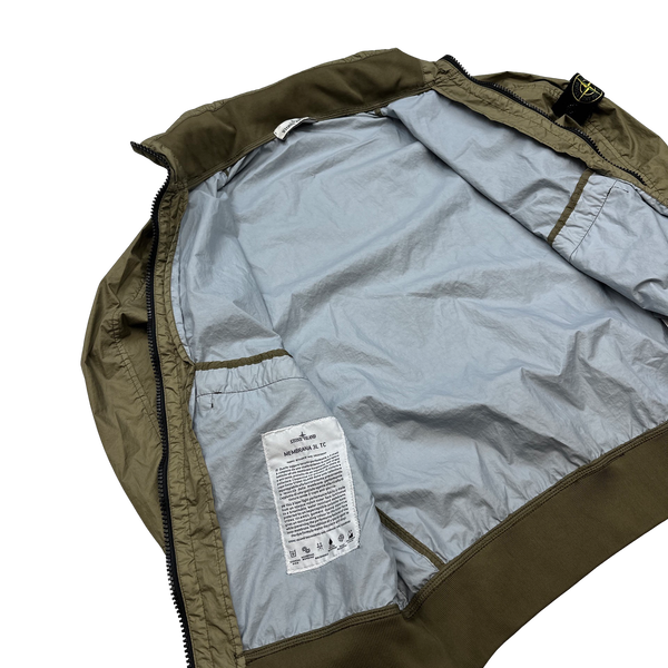 Stone Island Tan Membrana 3L TC Rain Jacket - Large