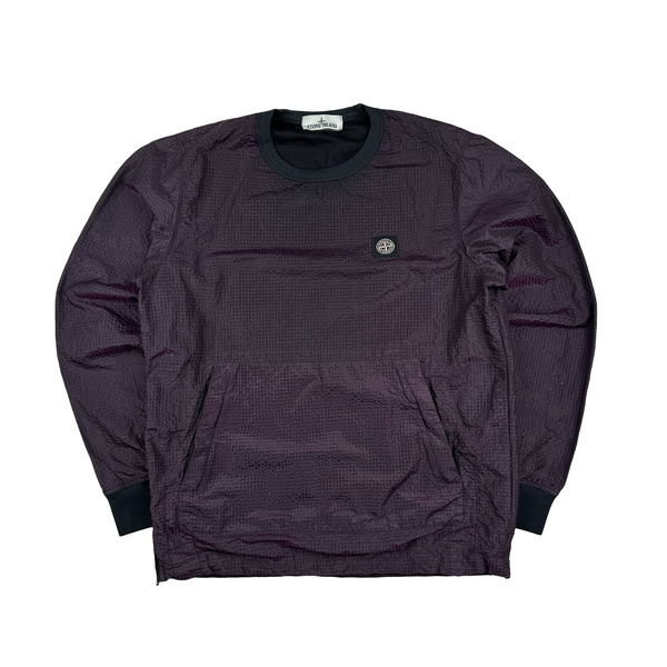 Stone Island 2017 Purple 3D Effect Nylon Metal Pullover Jumper - Small