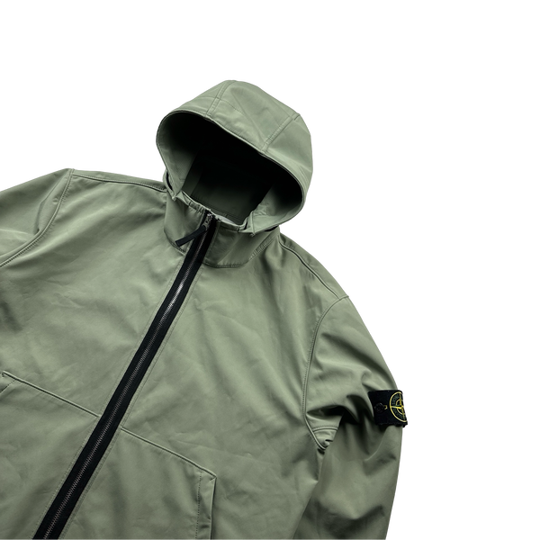 Stone Island 2019 Green Light Soft Shell R Jacket - XL