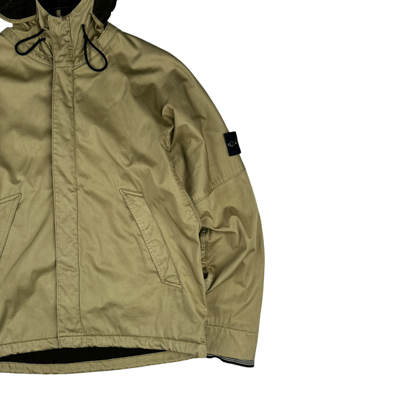 Stone Island 2004 Beige Raso Floccato Riot Mask Sniper Jacket - Medium