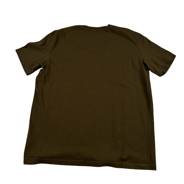 Stone Island 2007 Khaki Cotton Glow Compass T Shirt - XXL