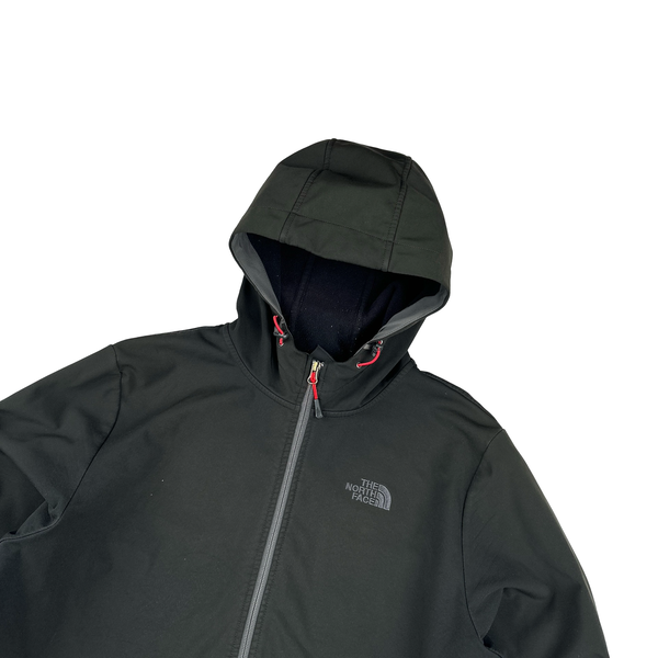 North Face Black Comfort Shell Hooded Jacket - Large