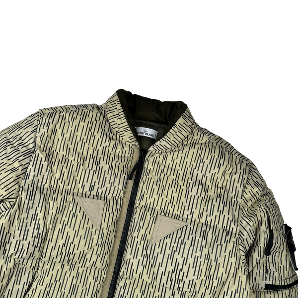 Stone Island 2021 Rain Camo Watro Reflective Down Puffer Jacket - XL