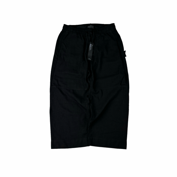 Stone Island Shadow Project Black Linen Trousers - Medium