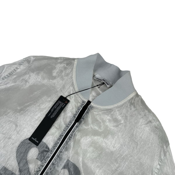 Stone Island 40th Anniversary White Piattina 82/22 Jacket - XXL