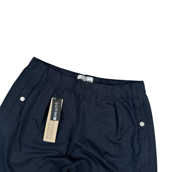Stone Island Marina 2024 Navy Overdyed Shorts - Medium