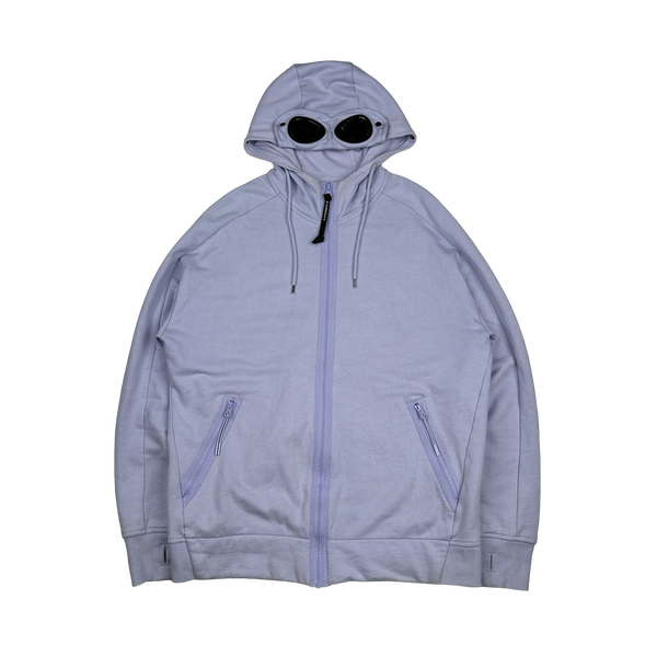 CP Company Lilac Cotton Goggle Hoodie - XL
