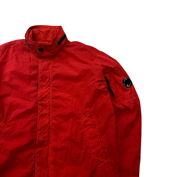 CP Company Red Chrome Nylon Zipped Jacket - XL