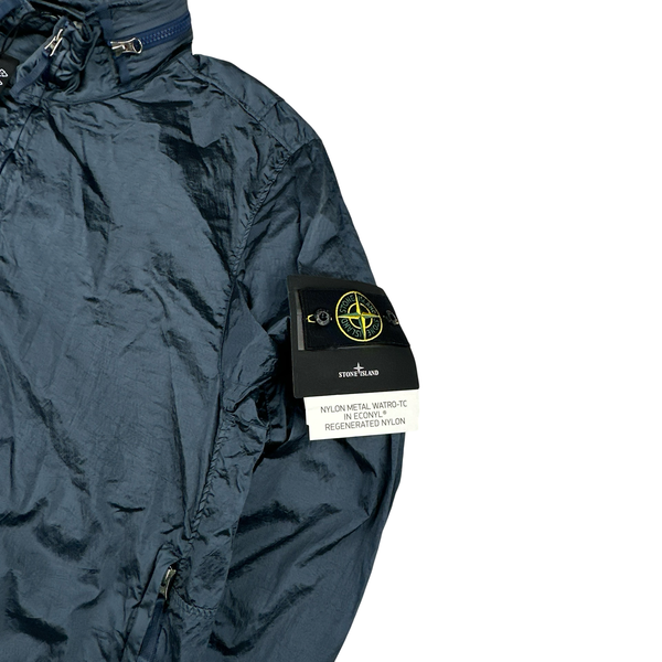 Stone Island 2023 Econyl Blue Regenerated Nylon Metal Jacket - XL