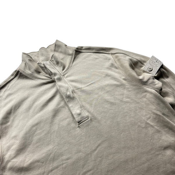 Stone Island 2024 Quarter Zip Ghost Piece Jumper - Large