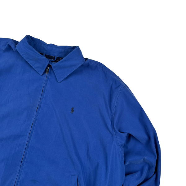 Ralph Lauren Blue Harrington Zipped Quilted Jacket - XL