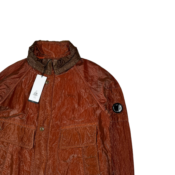 CP Company Red Garment Dyed Nylon Kan D Shell Jacket - Small