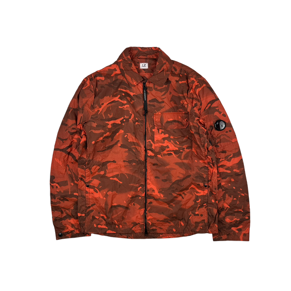 CP Company Re Print Orange Camo Lens View Overshirt - XL