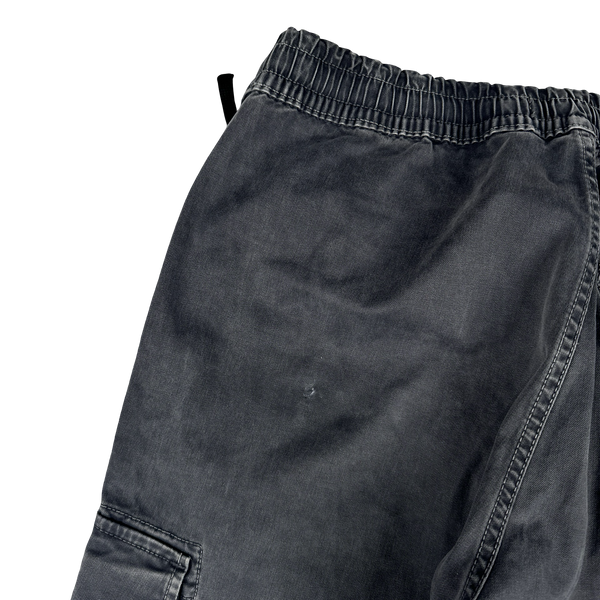 Stone Island 2020 Washed Black RE T Cargo Trousers - 30"