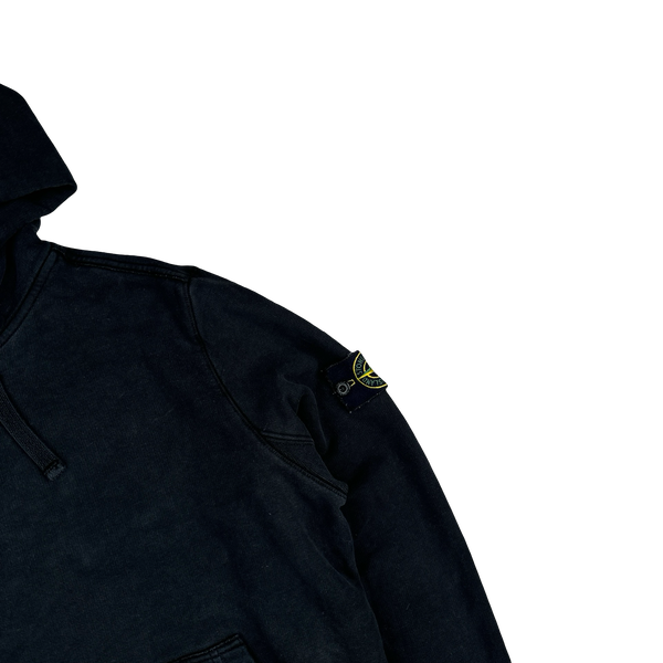 Stone Island 2019 Black Cotton Pullover Hoodie - XL
