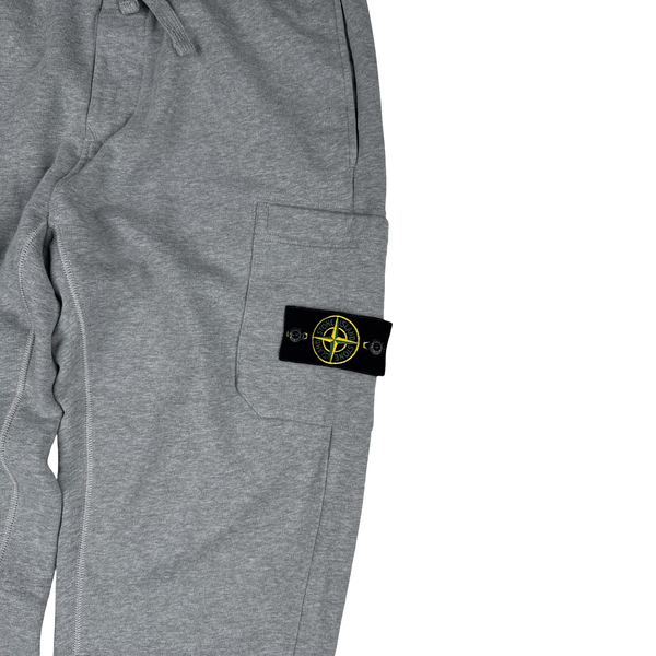 Stone Island 2023 Grey Hooded Cotton Joggers Tracksuit - Medium