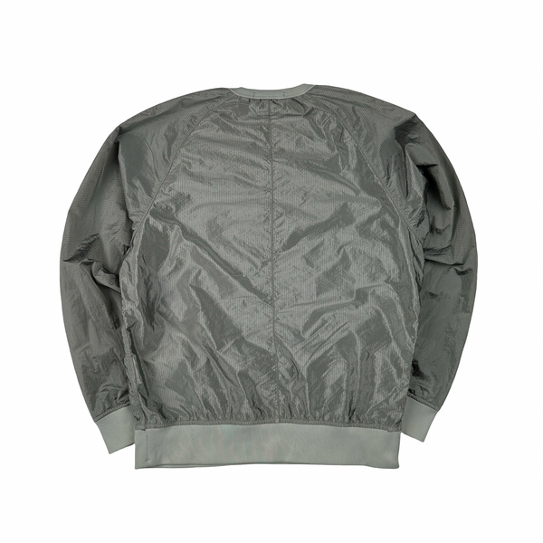 Stone Island Silver Nylon Metal Pullover Small