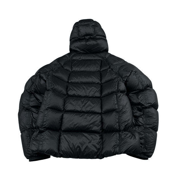 CP Company Black Down Filled DD Shell Lens Viewer Puffer Jacket - Large
