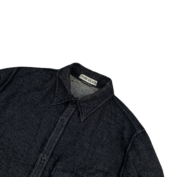 Stone Island Vintage 1998 Wool Spellout Lightweight Overshirt - Medium