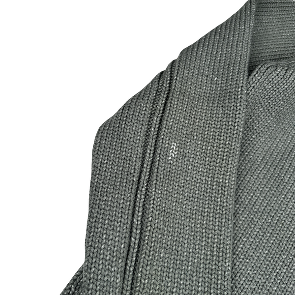Stone Island AW/2001 Heavyweight Wool Knit Quarter Zip Jumper - XXL