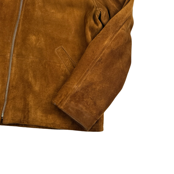 Ralph Lauren Brown Heavyweight Suede Jacket - XL