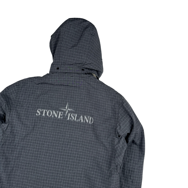 Stone Island Reflective Ripstop Chine Parka Jacket - Large