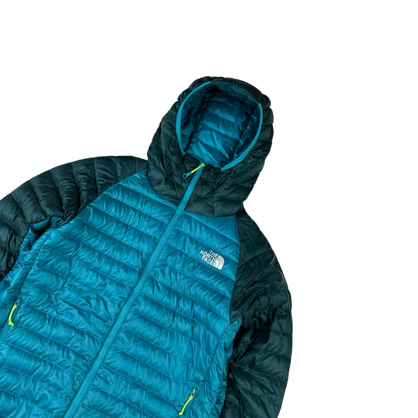 North Face Blue 800 Pro Down Hooded Puffer Jacket - XS