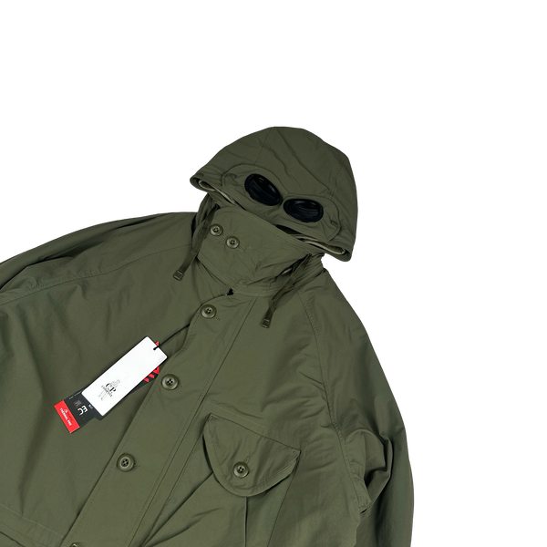 CP Company Khaki Dyshell Polartec Lined Goggle Field Jacket - 3XL