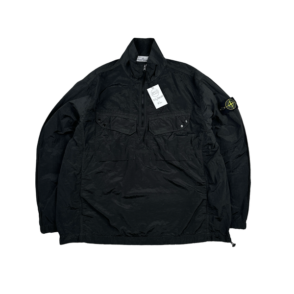 Stone Island 2025 Black Lightweight Multi Pocket Nylon Metal Smock Overshirt - XL