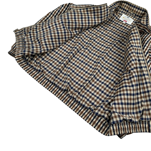 Aquascutum X Supreme Classic Checked Spellout Jacket - Large