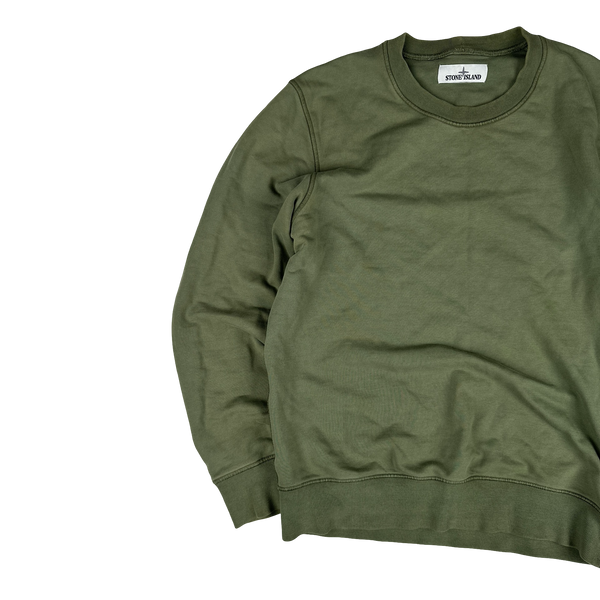 Stone Island 2020 Green Crewneck Sweatshirt - Medium