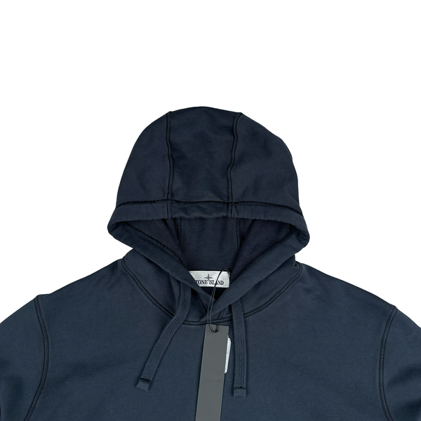 Stone Island 2023 Navy Cotton Pullover Hoodie - XL