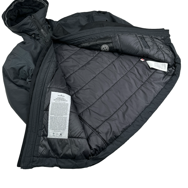 Stone Island 2019 Black Micro Reps Primaloft Parka Jacket - Medium