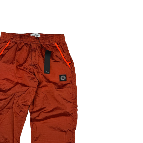 Stone Island 2020 Coral Nylon Metal Rip Stop Tracksuit Bottoms - Small