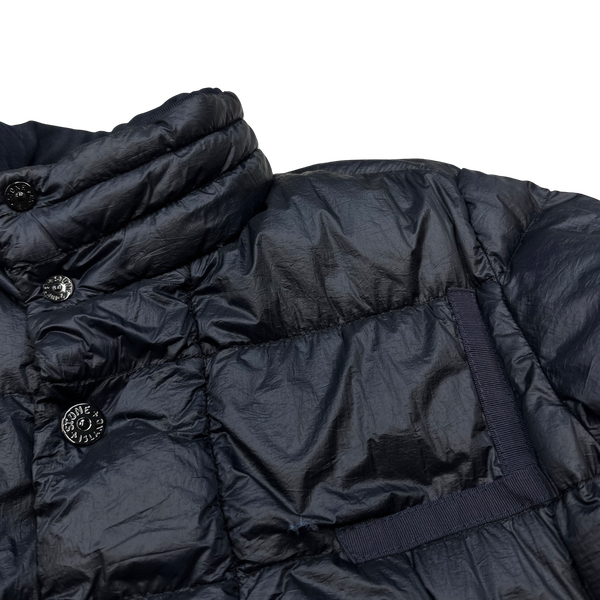Stone Island Navy 2011 Garment Dyed Puffer Jacket - Medium